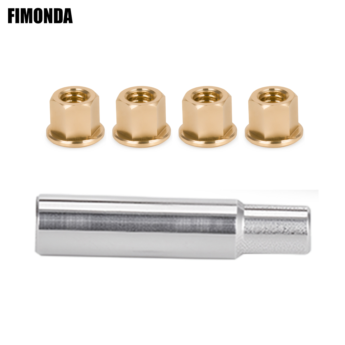 Power Tools Hardware - Brass Wheel Nuts with Socket Tools