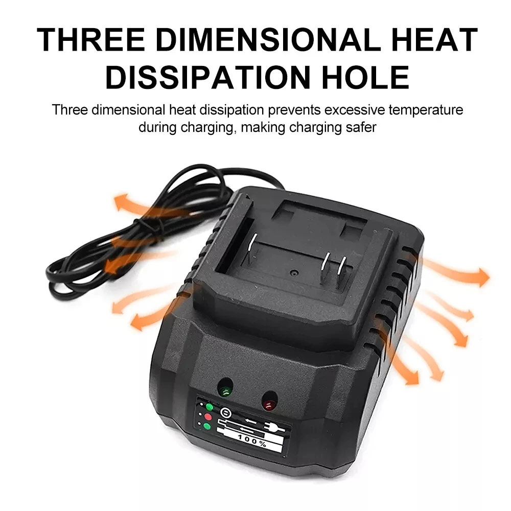 Li-ion Battery Charger 18V 21V - Power Tools Safety recension och pris
