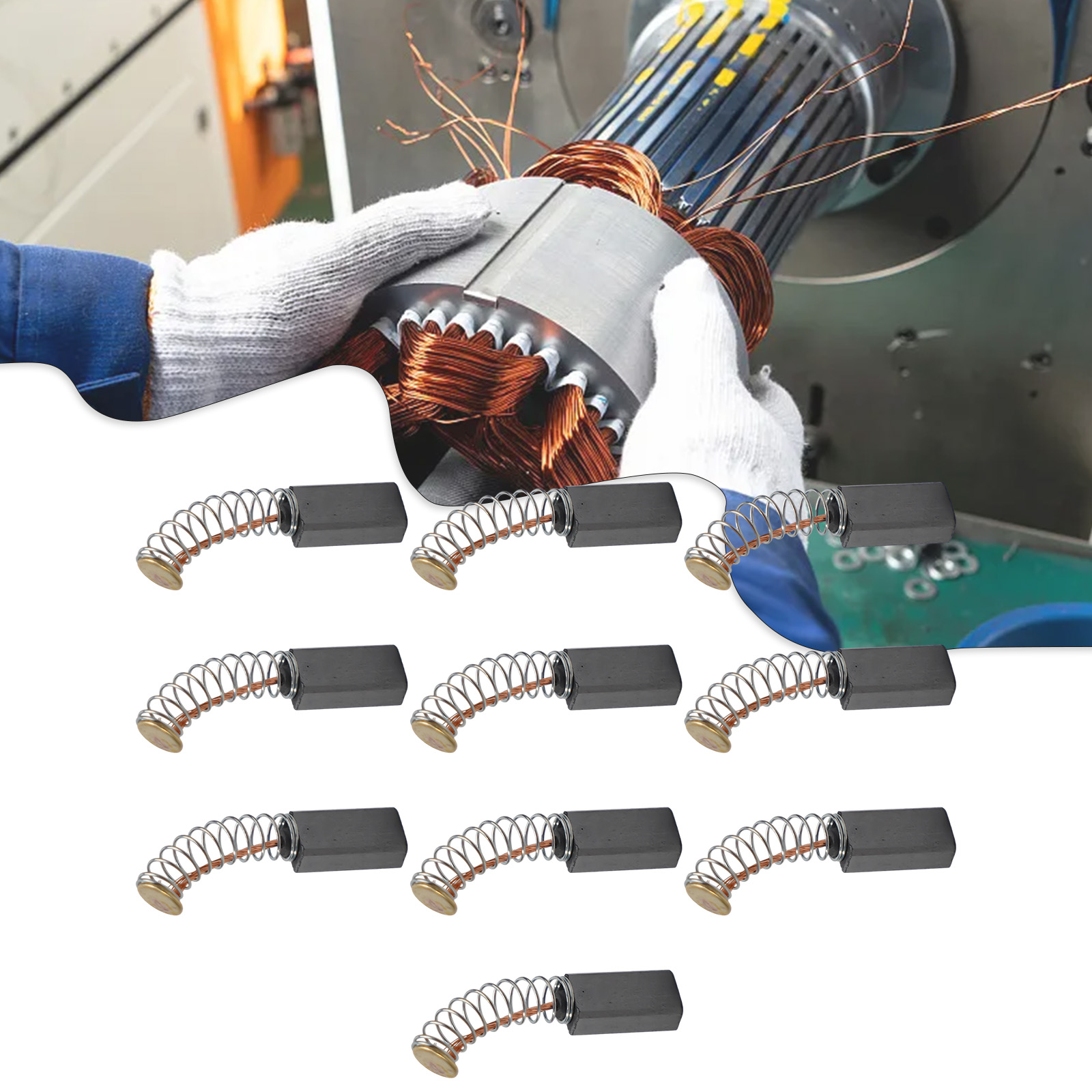 10-Pack Carbon Brushes 12mm x  - Power X Tools And Machinery recension och pris