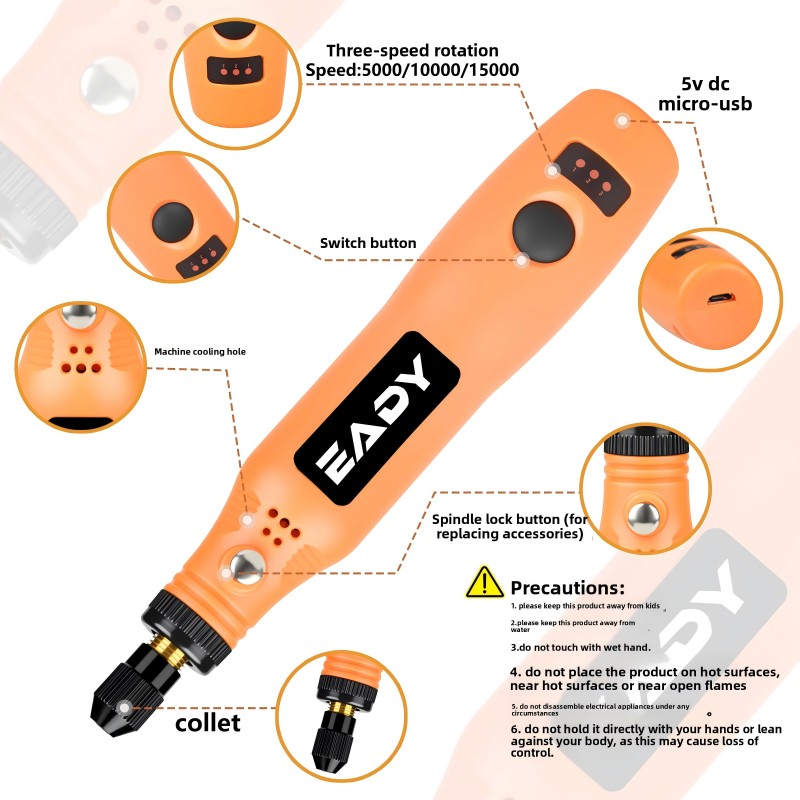 USB Cordless Rotary Tool Kit – - Power Tools Hardware recension och pris