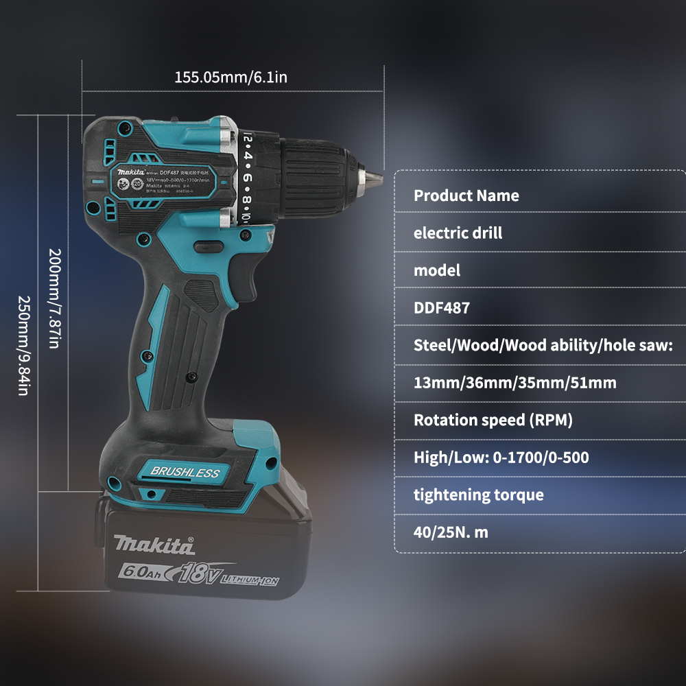 18V Brushless Cordless Drill 4 - Power Tools Hardware recension och pris