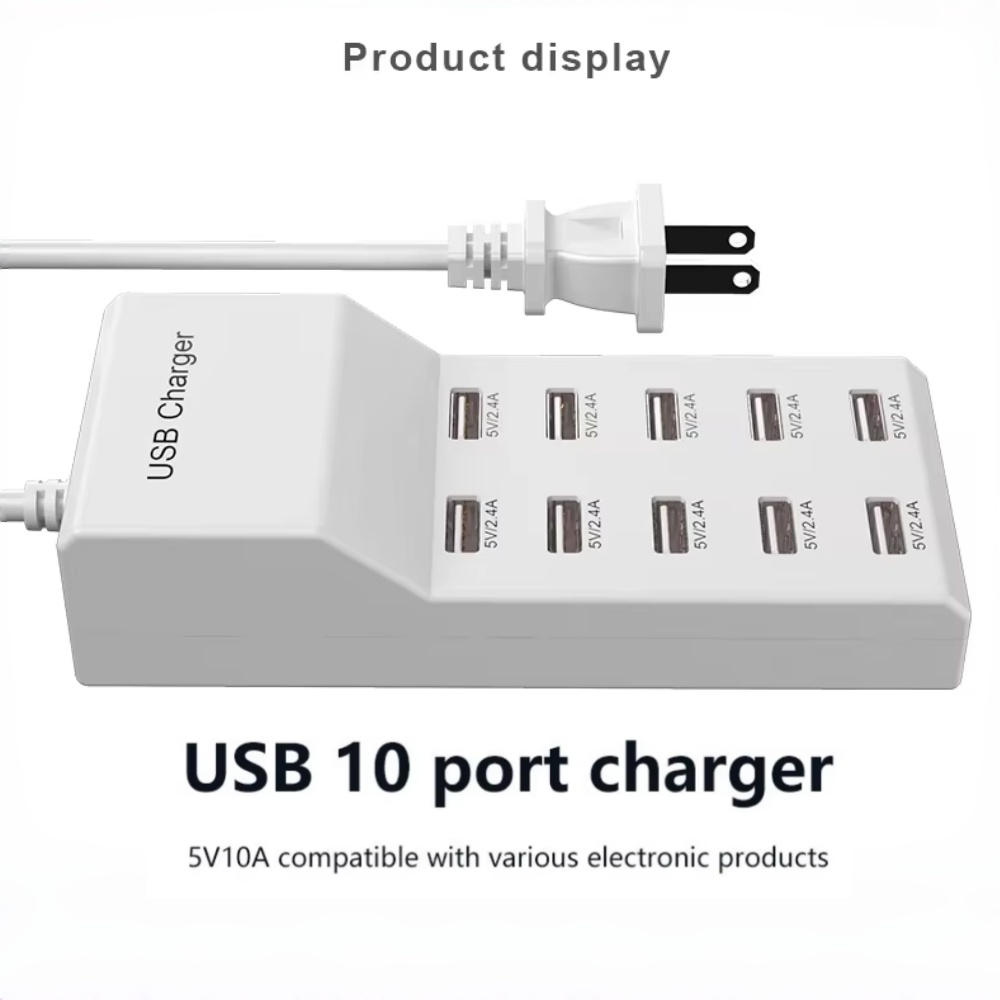 10 Ports USB Hub Fast Charger  - Power Tools Uk recension och pris