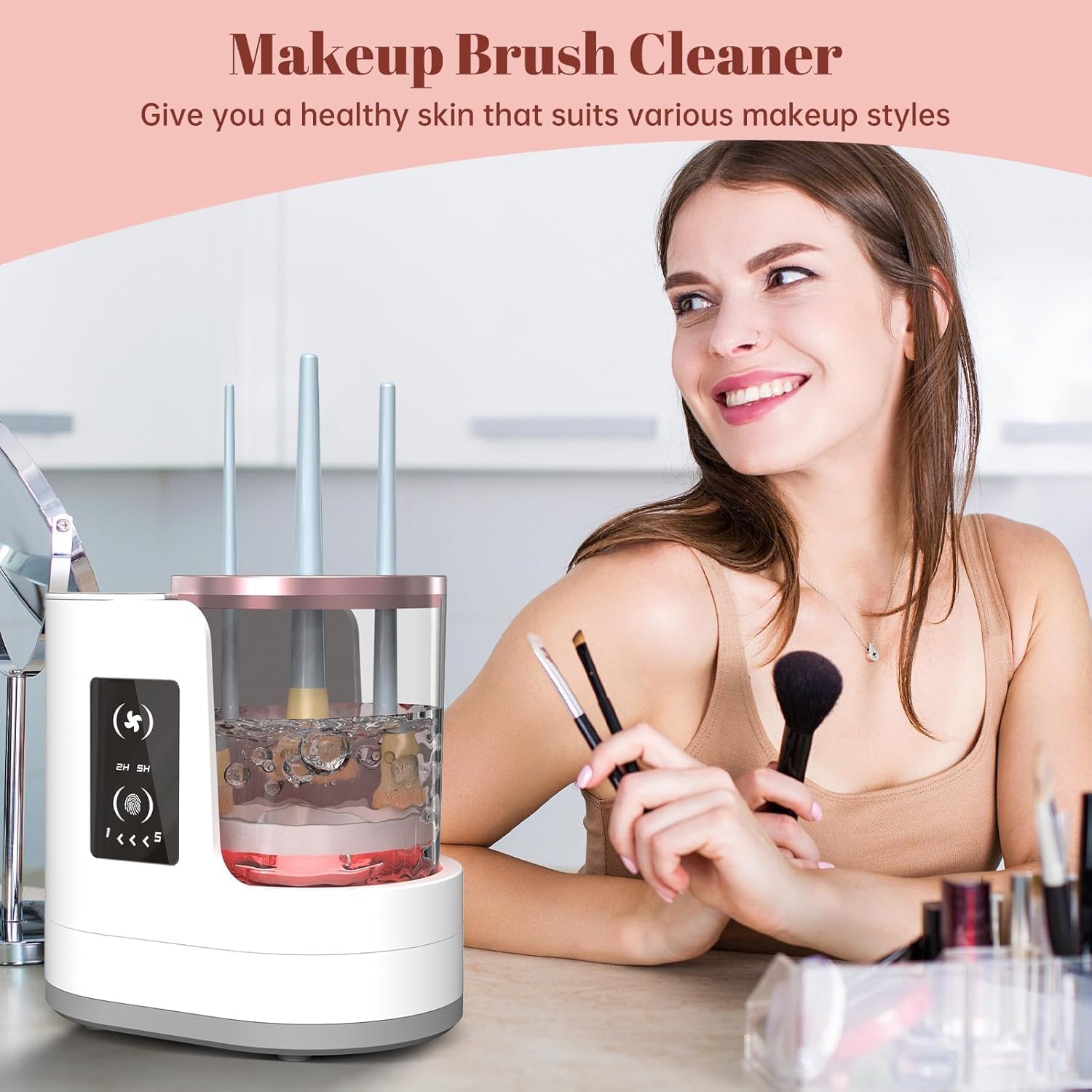 Automatic Rotating Makeup Brus - Power Tools Equipment recension och pris