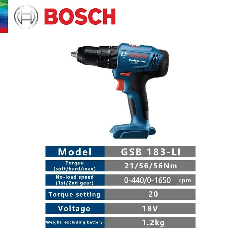 Bosch Electric Drill GSB183-LI - Power Tools Use recension och pris