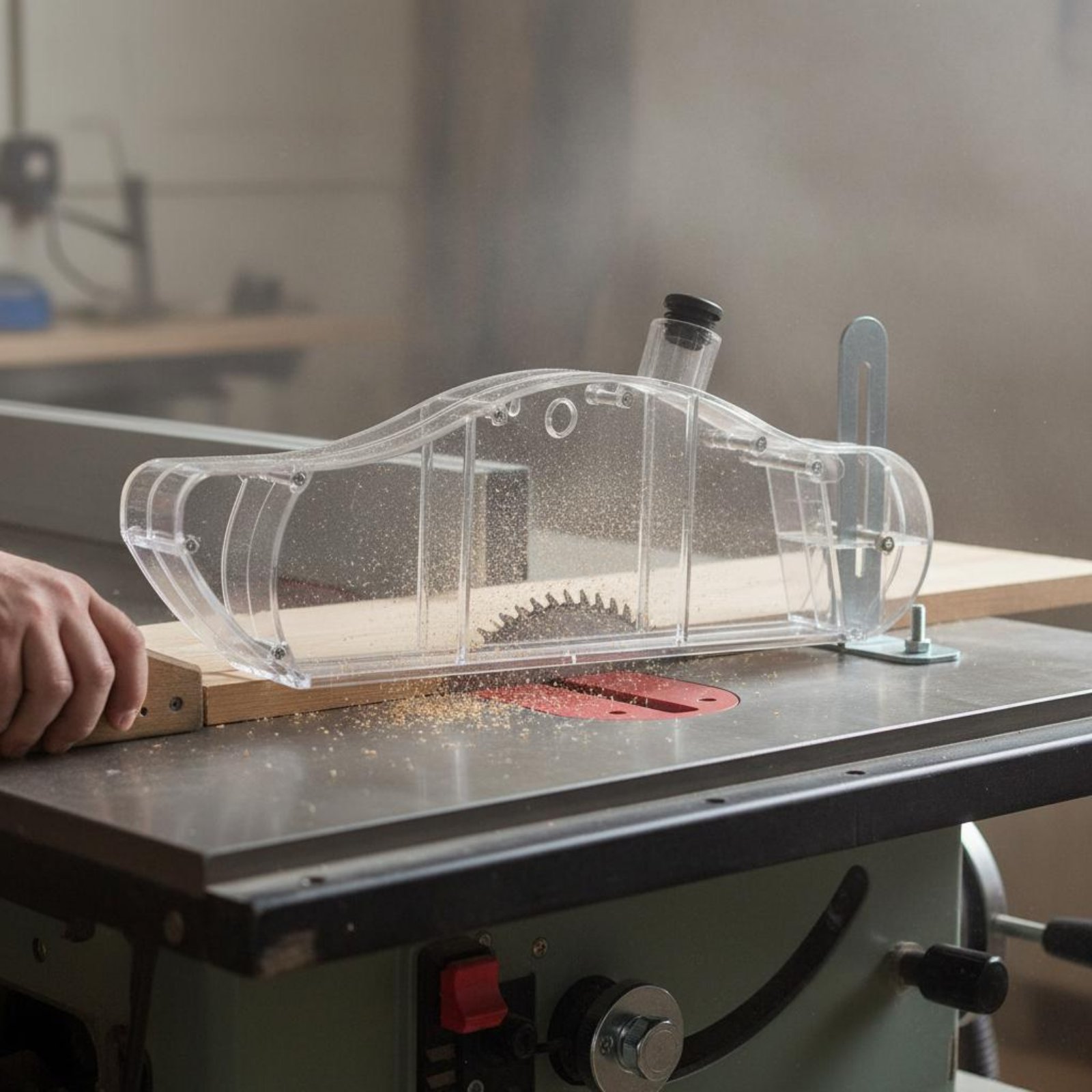 Table Saw Dust Guard Transpare - Power Tools Safety recension och pris