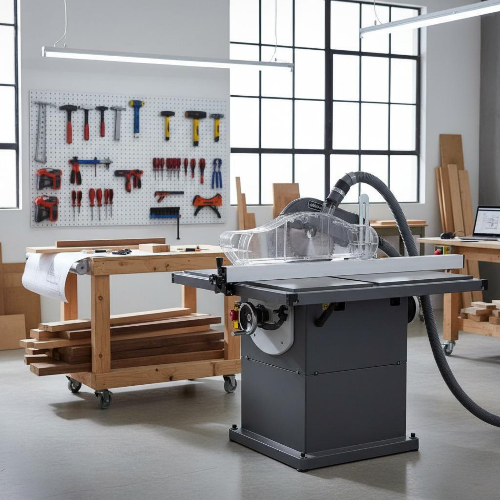 Table Saw Dust Guard Transpare - Power Tools Safety recension och pris